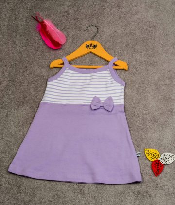 Purple singlet dress for baby